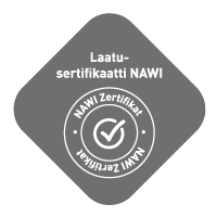 Kuva NAWI-laatusertifikaatista