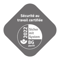 Label : sécurité au travail certifiée avec système BG