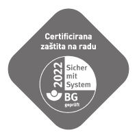 Pečat: Certificirano zdravlje i sigurnost na radu testirano BG sustavom