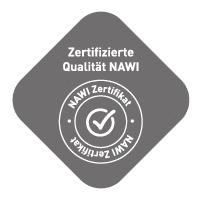 Certificado de calidad NAWI de PFREUNDT, proveedor de sistemas de pesaje móviles.